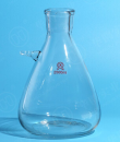 HUAOU Filtering flask, clear glass with upper tubulature